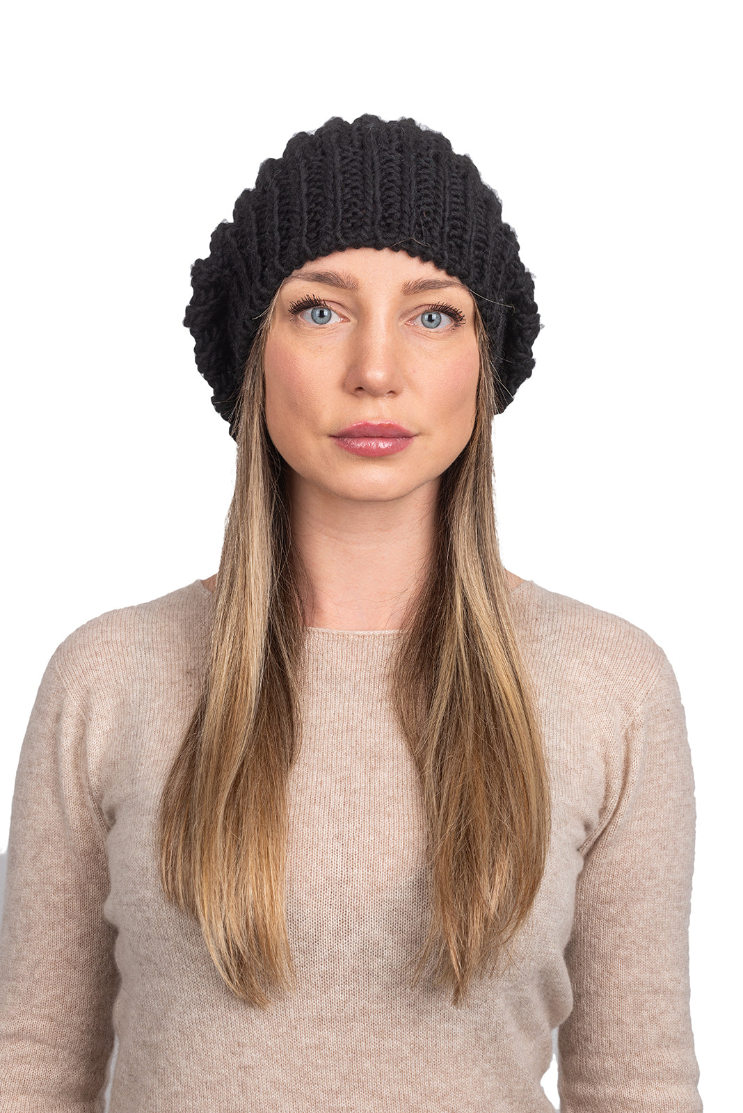 Black Women's Fisherman's Rib Beanie