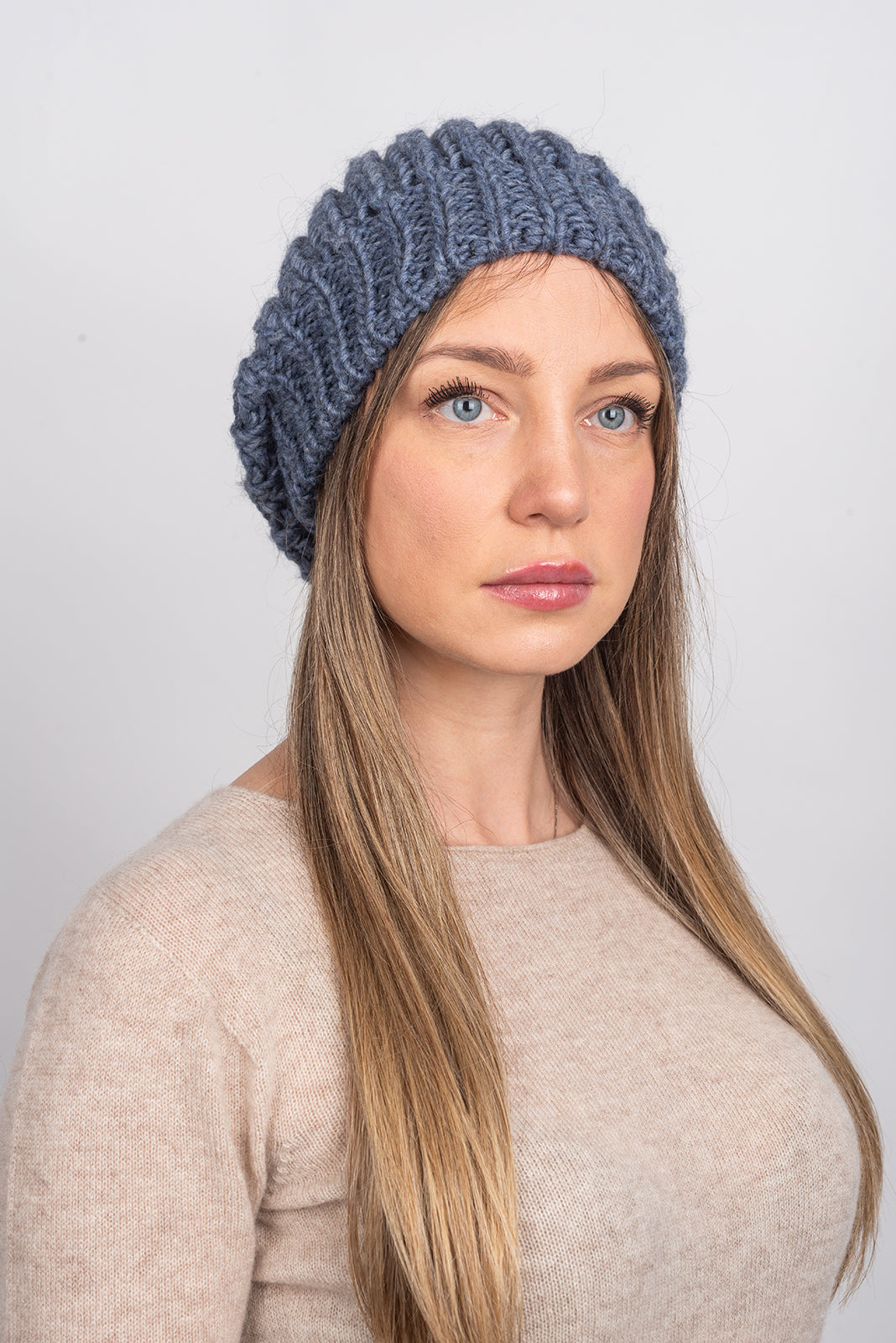 Denim Women's Fisherman's Rib Beanie, view 2
