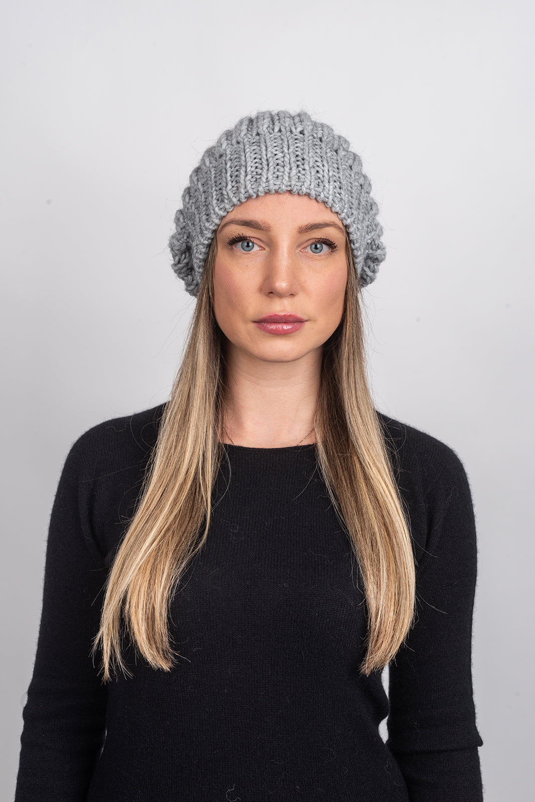 Gray Women's Fisherman's Rib Beanie, view 3