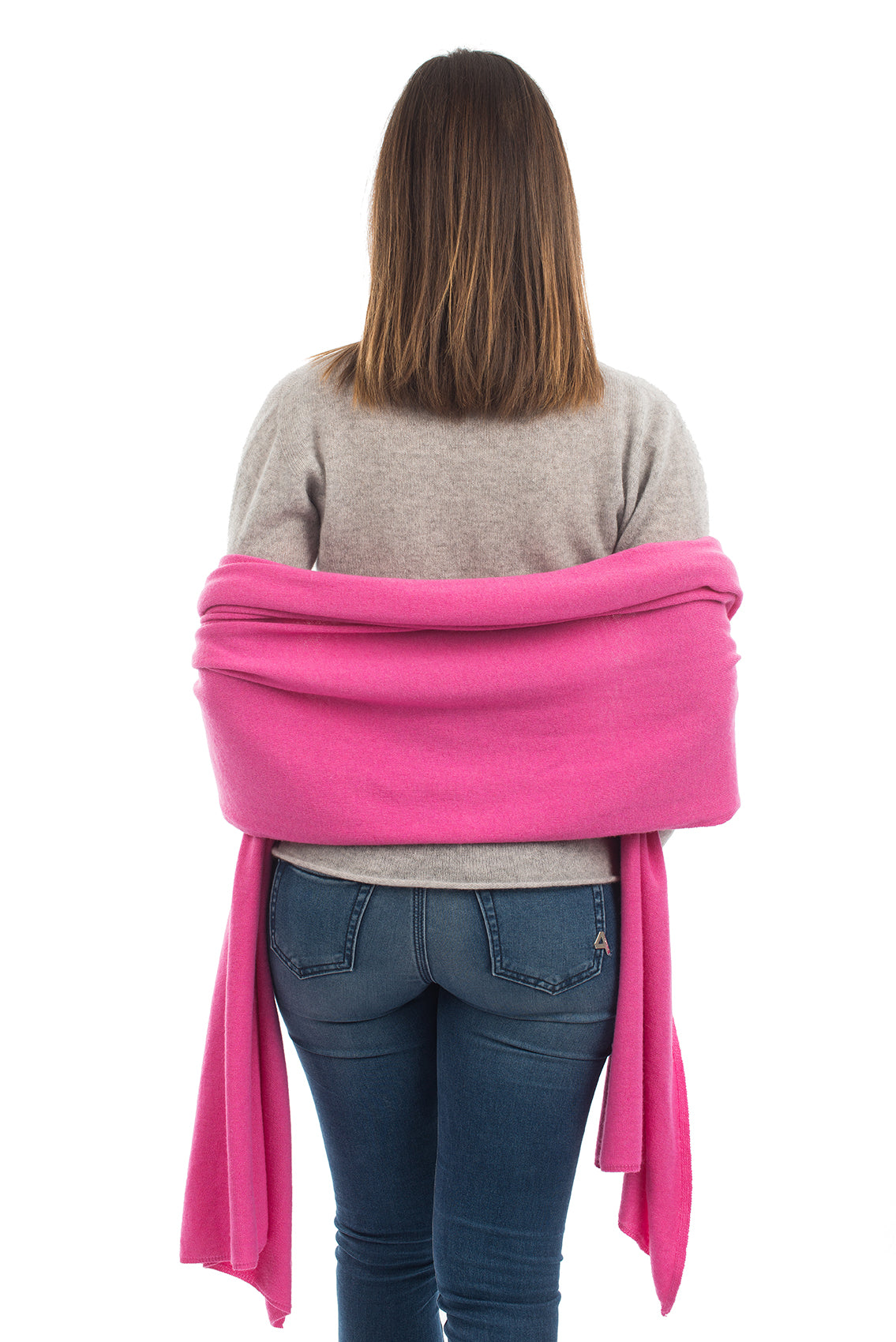 Fuchsia Women's Cashmere Blend Wrap, view 3