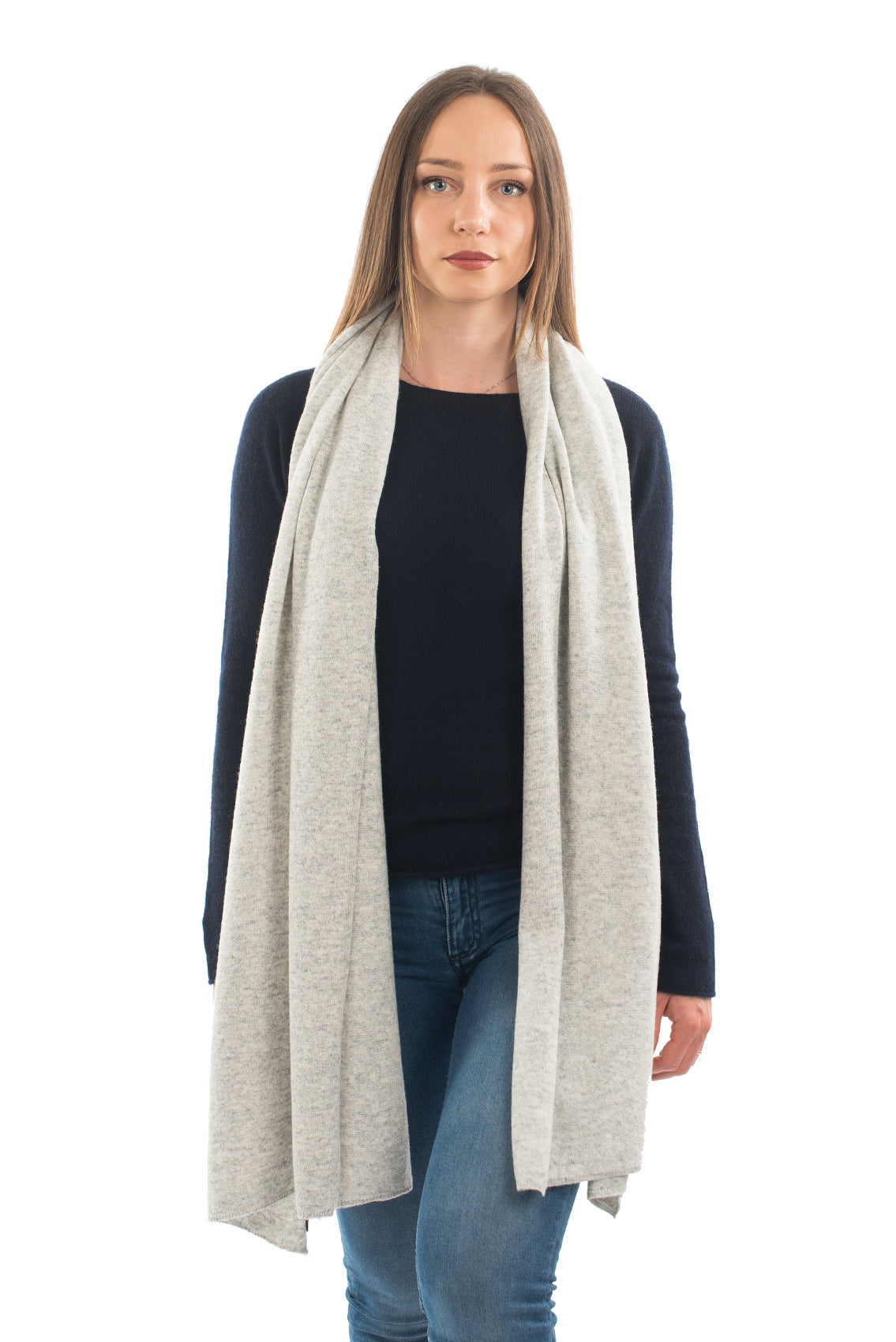 Gray Women's Cashmere Blend Wrap