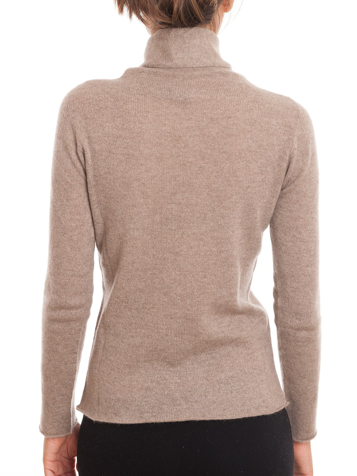 Mink Women's 100% Cashmere Turtleneck, view 3