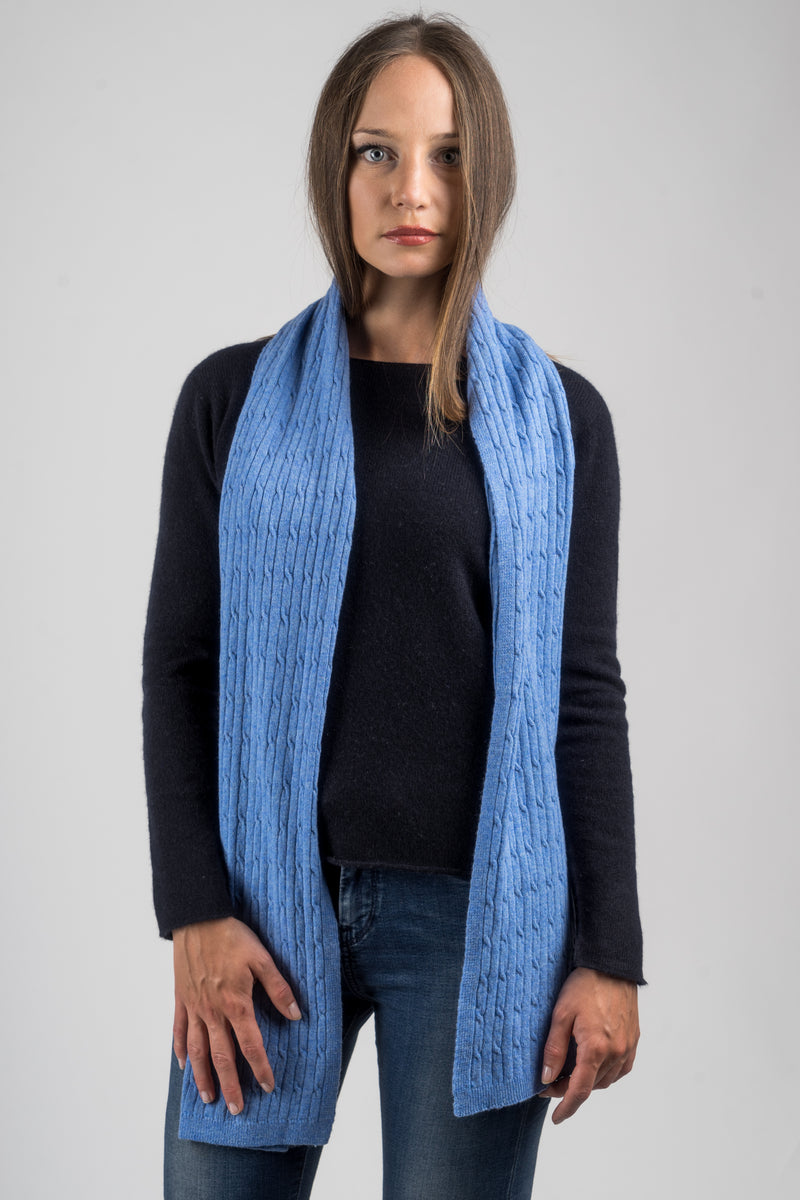 Cashmere Blend Braided Scarf