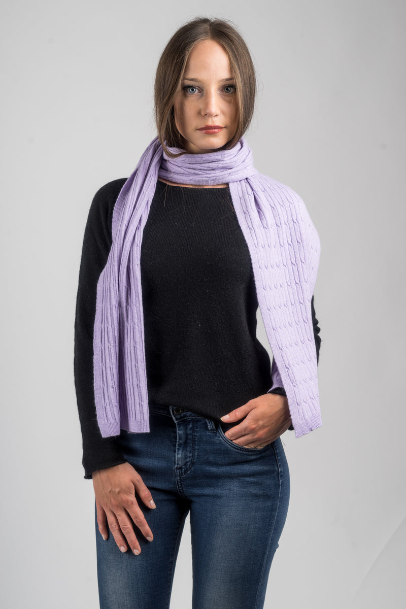 Cashmere Blend Braided Scarf