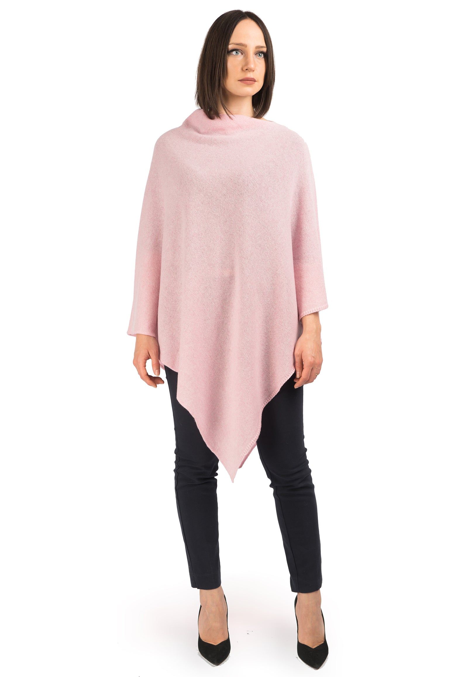 New 100% Cashmere selling Cowl Neck Poncho