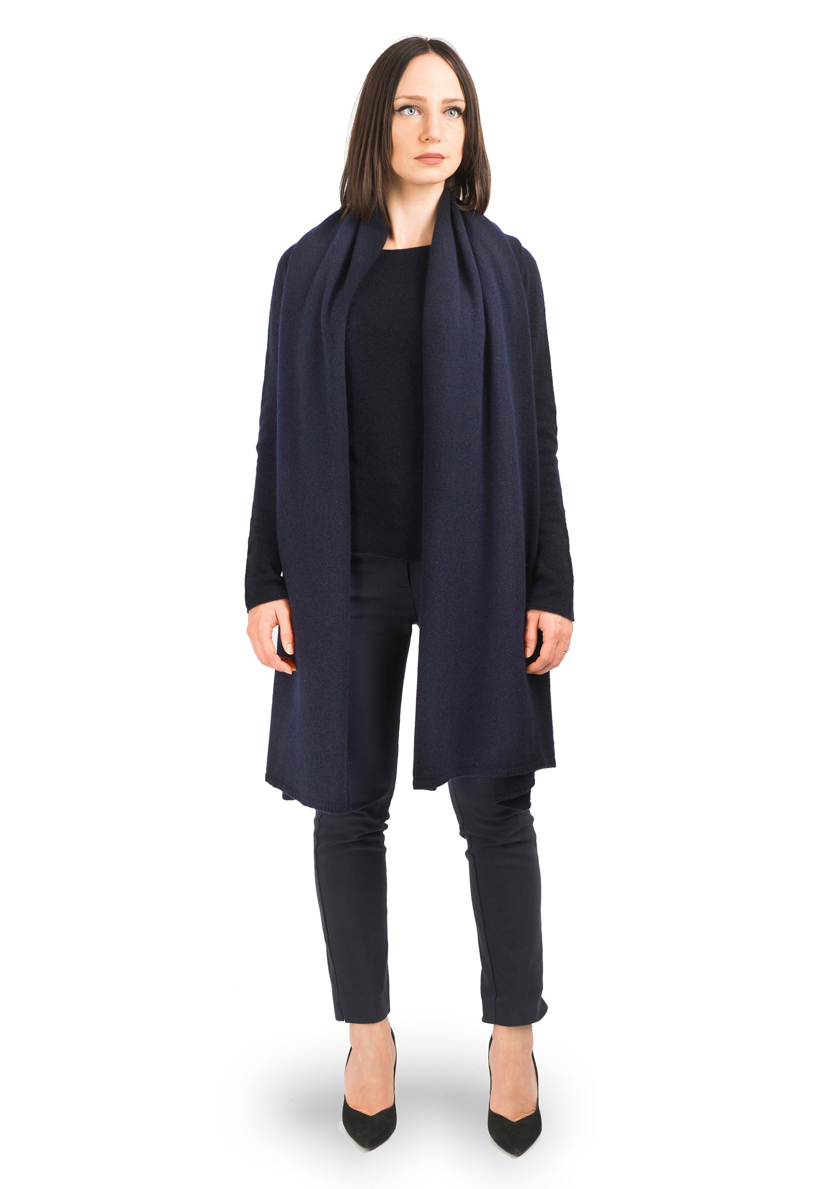 Dalle Piane Cashmere - Mini sjaal 100% kasjmier - Made in Italy - Heren, Kleur: Antraciet Dalle Piane Cashmere - Mini sjaal 100% kasjmier - Made in Italy - Heren, Kleur: Antraciet
