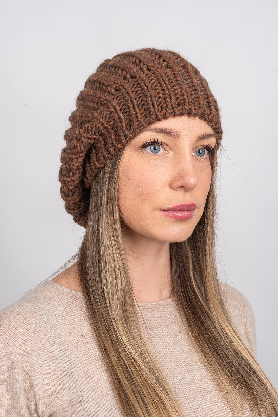 Gray Women's Fisherman's Rib Beanie, view 6