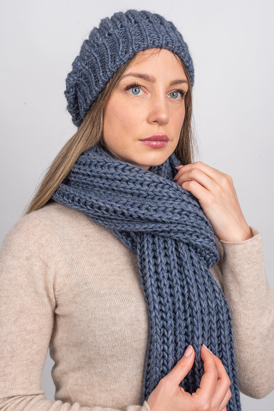 Denim Women's Fisherman's Rib Beanie, view 4