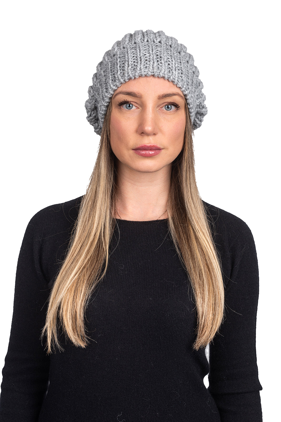 Gray Women's Fisherman's Rib Beanie