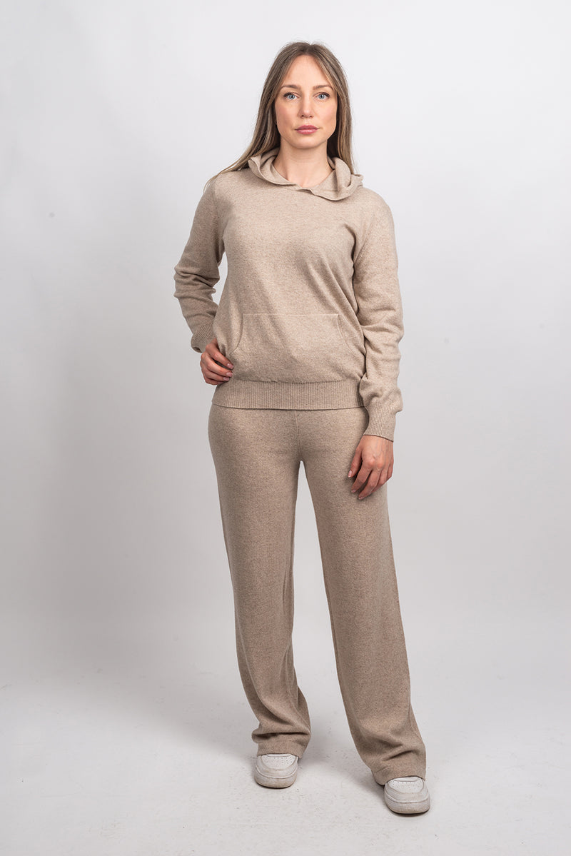 Trousers in cashmere blend