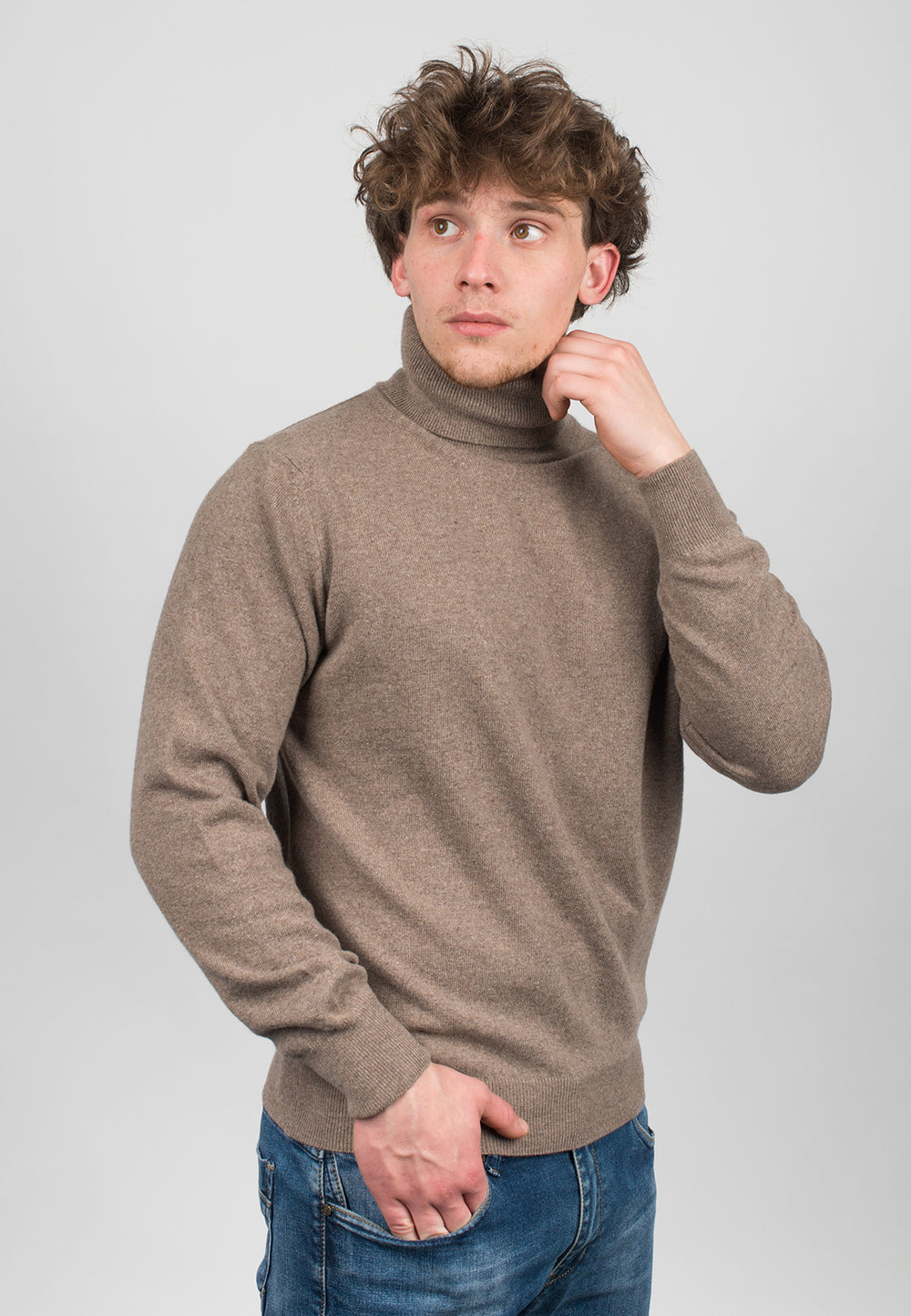 Dolcevita Misto Cashmere Dalle Piane - Made In Italy, Comodo E Elegante Per Uomo, Lavabile In Lavatrice - Foto 7