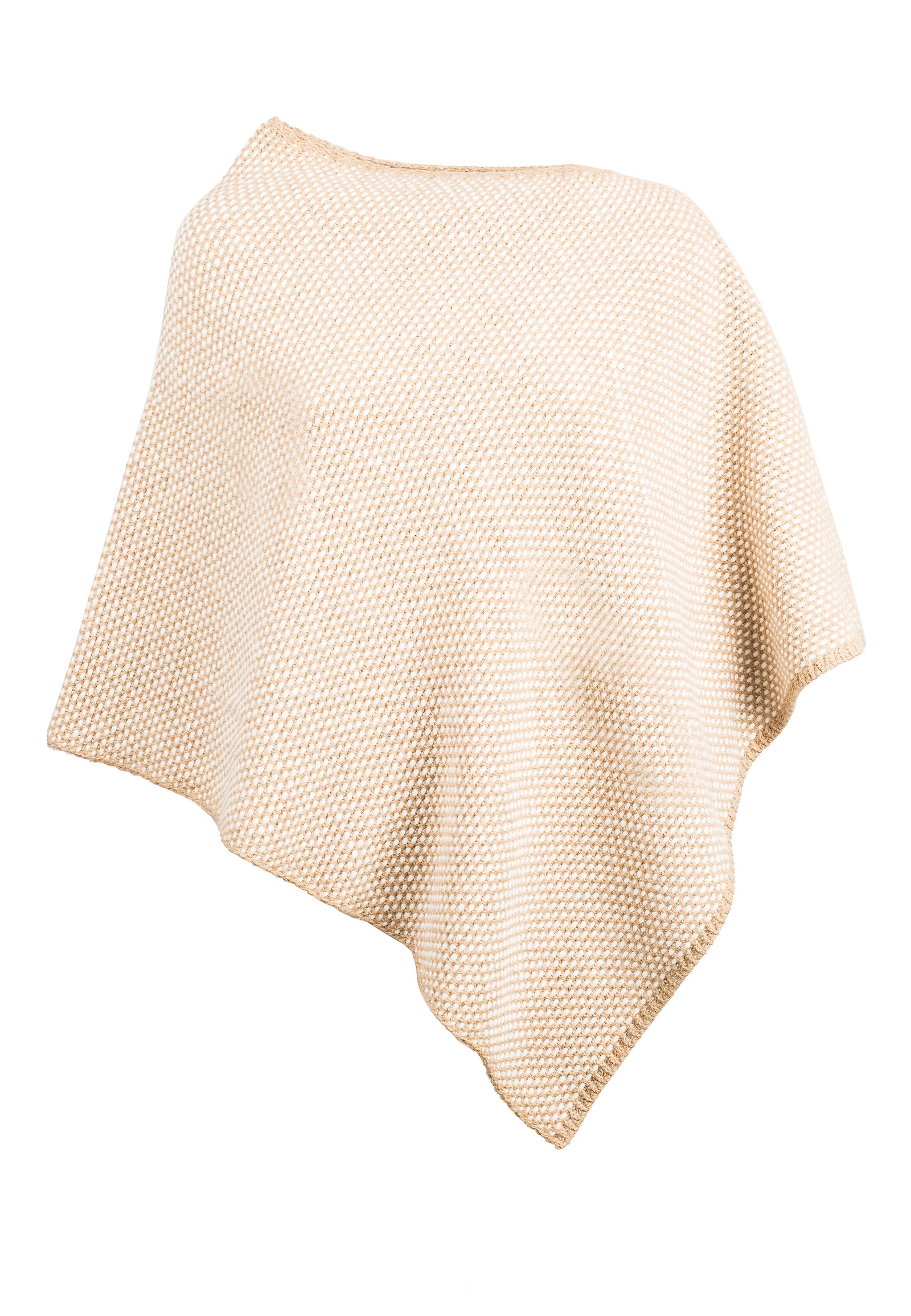 Salt and Pepper Poncho | Dalle Piane Cashmere