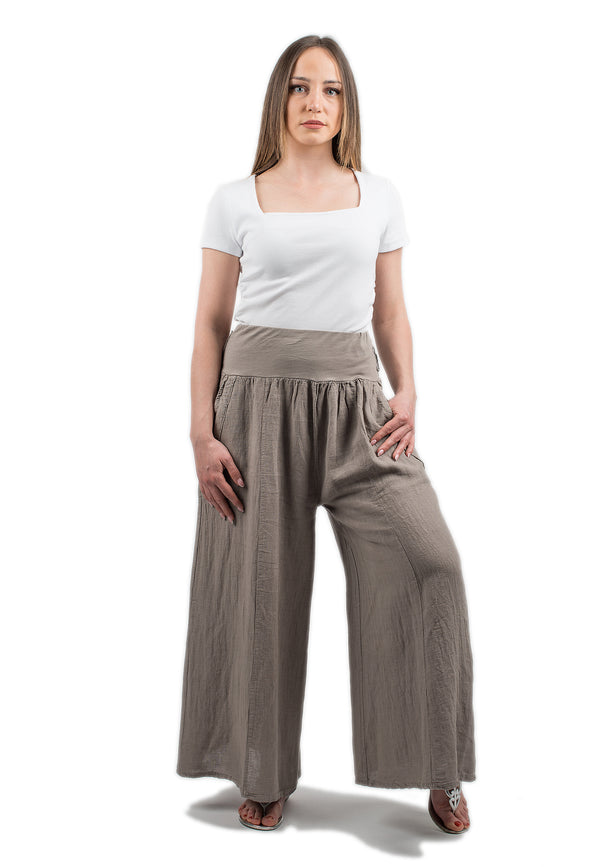 Palazzo trousers 100% linen