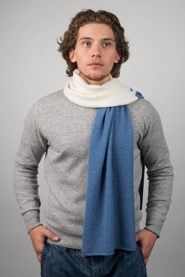 Bicolor Scarf 100% Cashmere