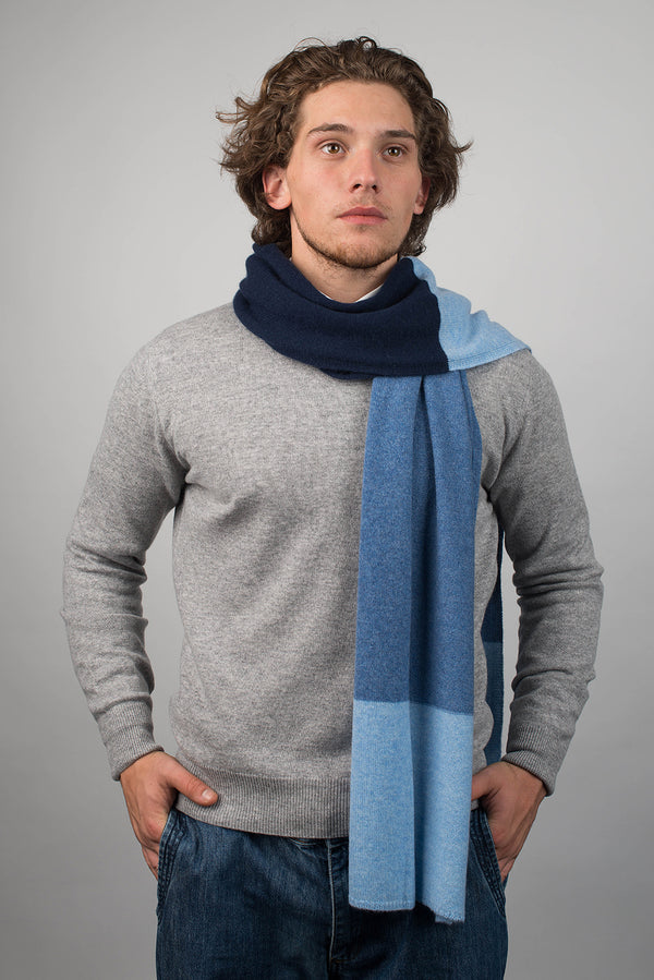 Striped Scarf 100% Cashmere