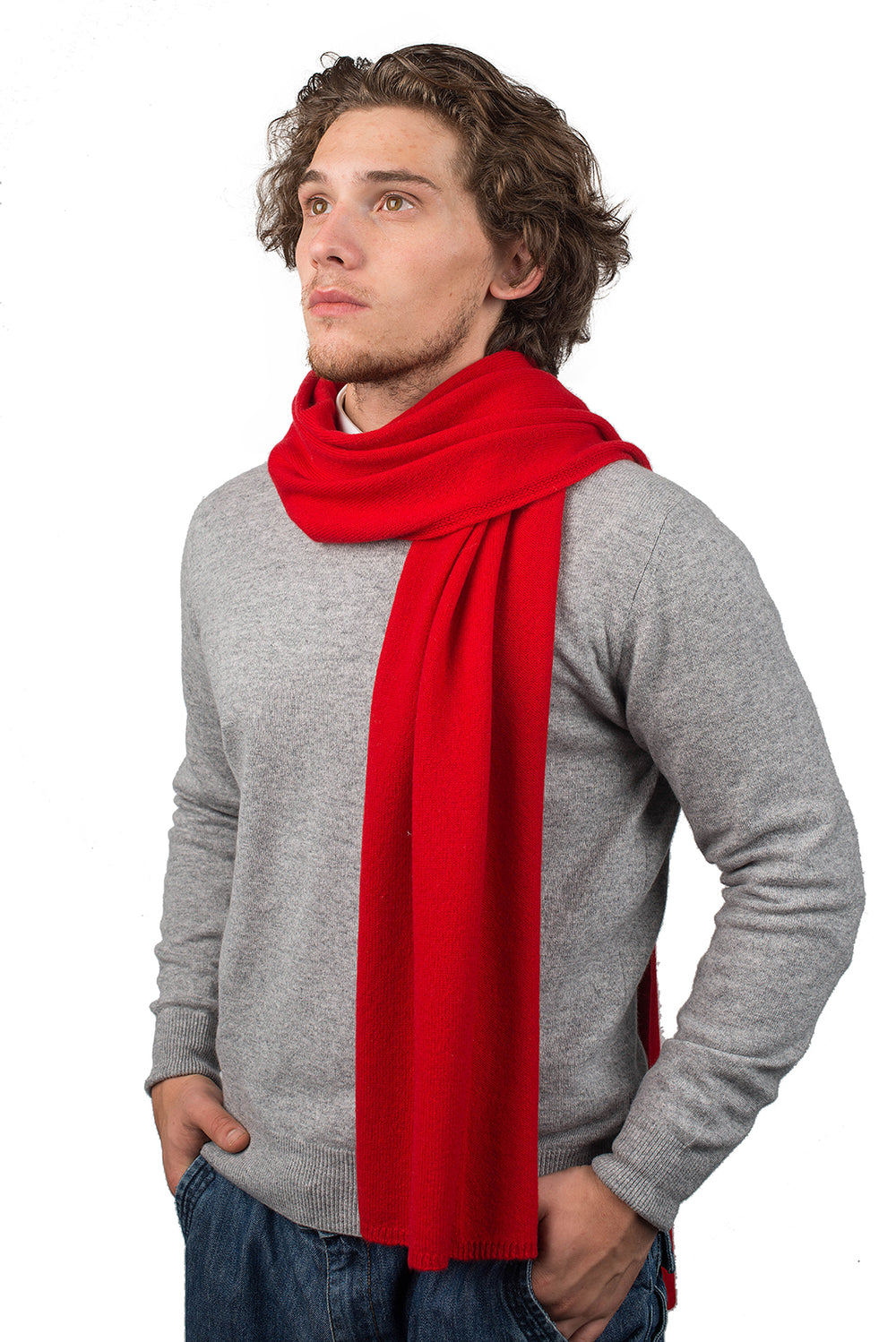 Sciarpa In Misto Cashmere Dalle Piane - Made In Italy - Lana E Viscosa - Elegante E Calda Per Uomo E Donna