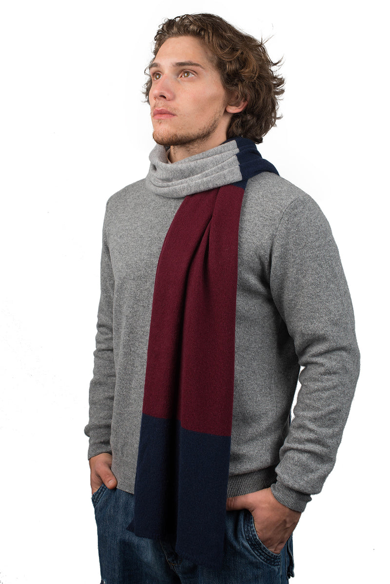 Striped Scarf 100% Cashmere