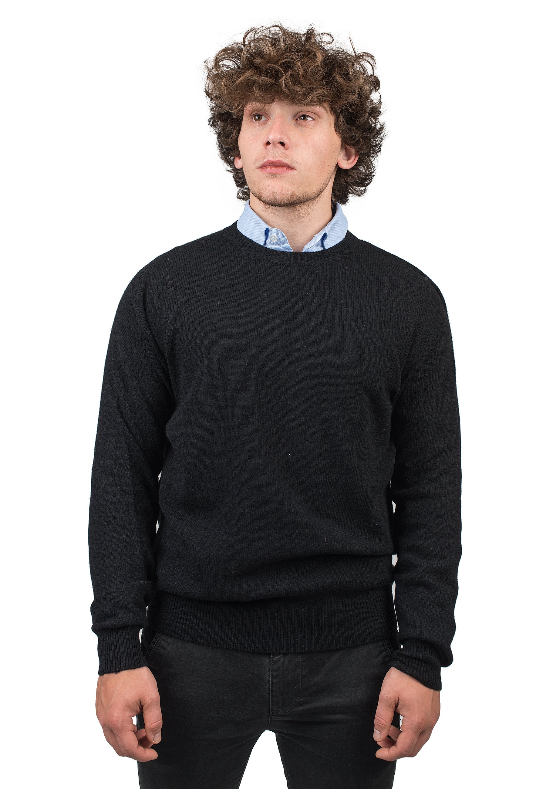 Crew Neck in 100% Regenerated Cashmere