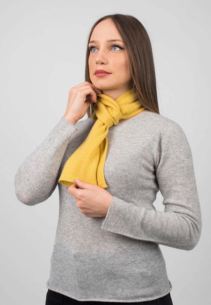 Short Scarf 100% Cashmere - Woman - Dalle Piane Cashmere– Dalle