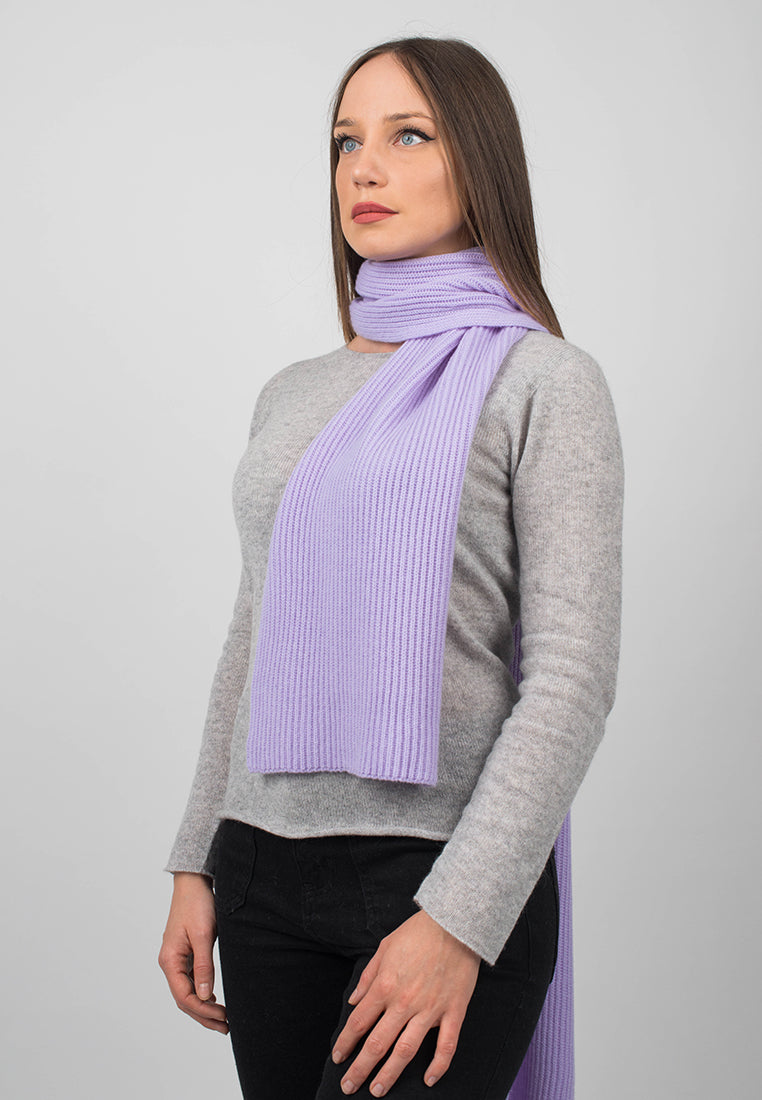 Fisherman's rib Scarf 100% Cashmere