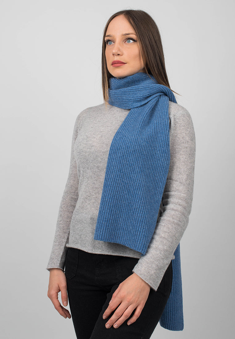 Fisherman's rib Scarf 100% Cashmere