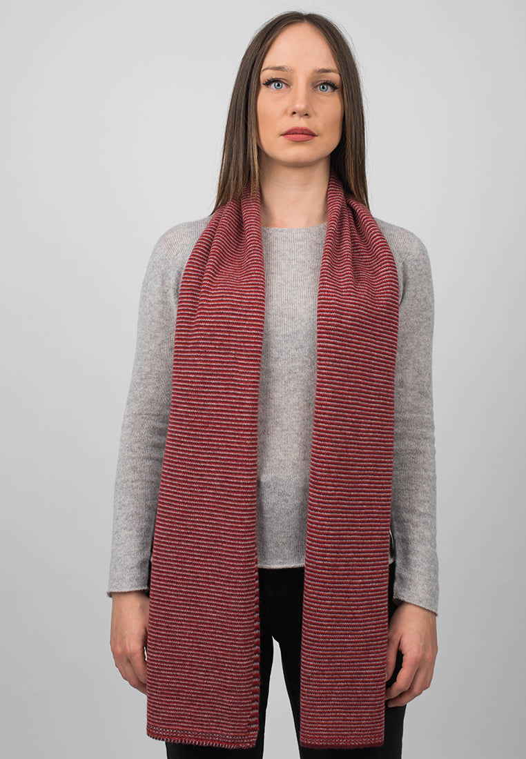 Multi Stripe Scarf 100% Cashmere