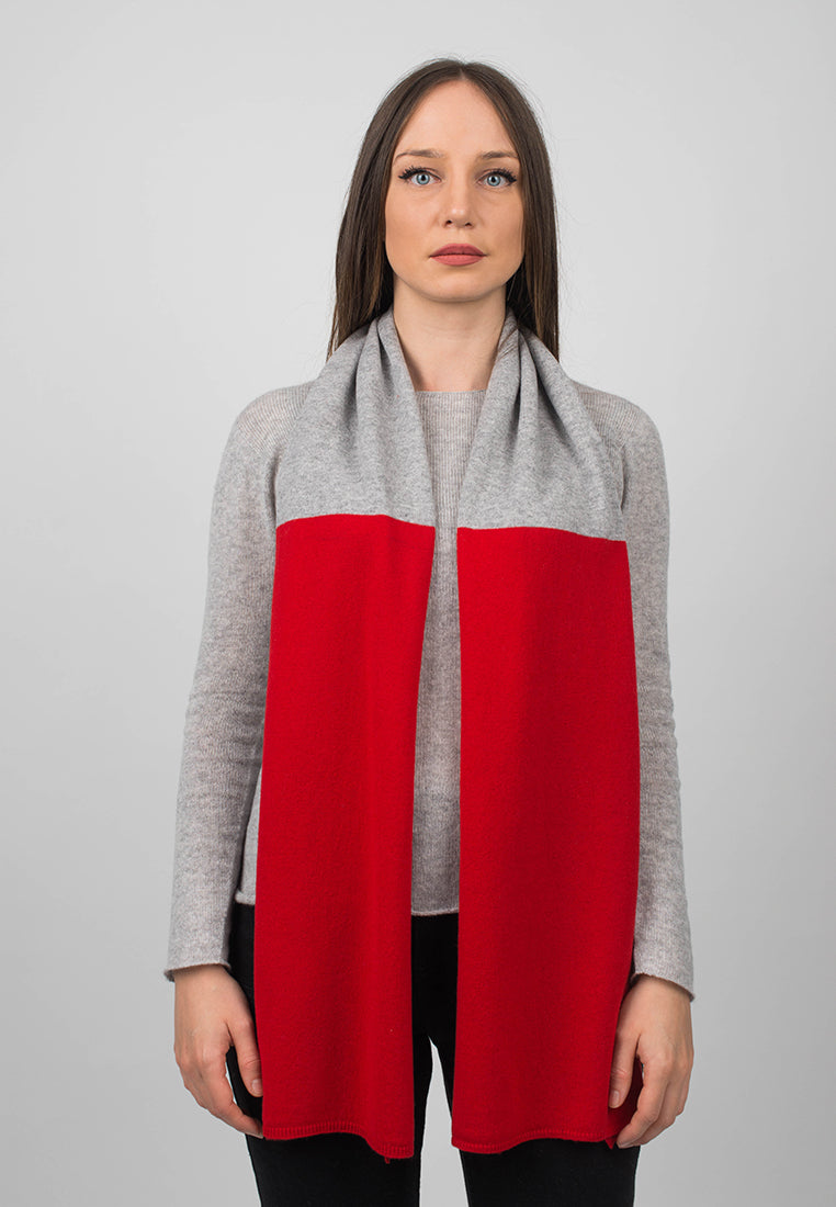 Bicolor Scarf 100% Cashmere