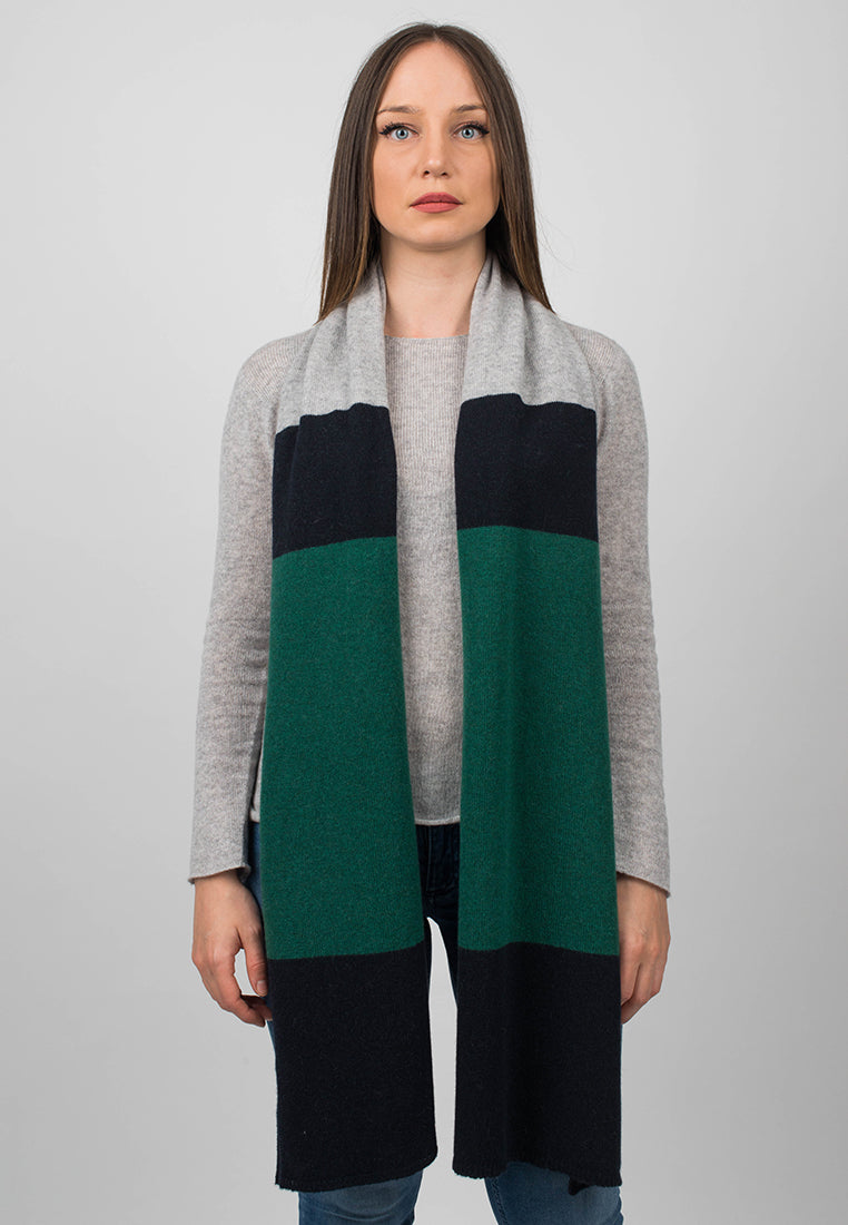 Striped Scarf 100% Cashmere