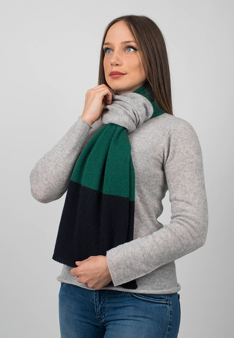 Striped Scarf 100% Cashmere