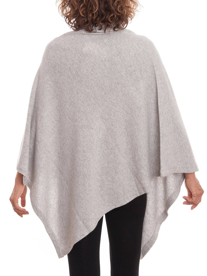 Poncho With Buttons Cashmere Blend | Dalle Piane Cashmere