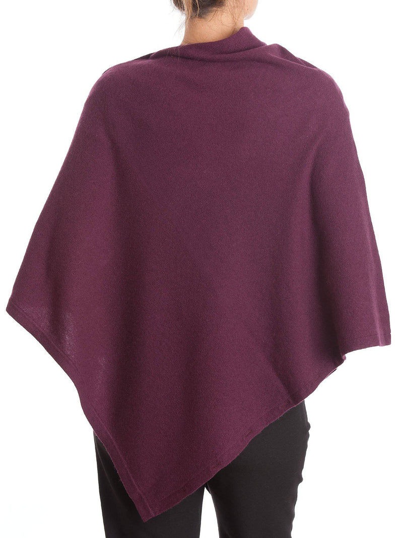 Poncho With Buttons Cashmere Blend | Dalle Piane Cashmere