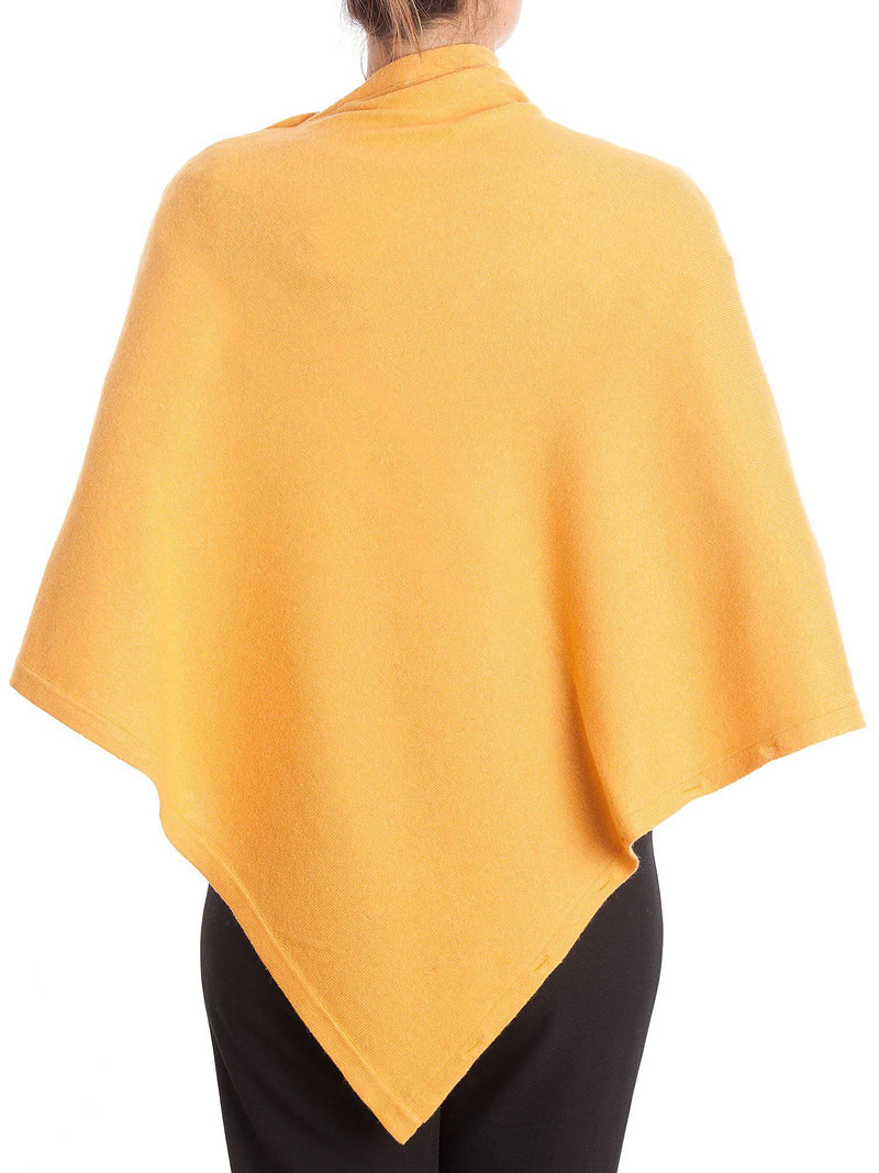 Poncho With Buttons Cashmere Blend | Dalle Piane Cashmere