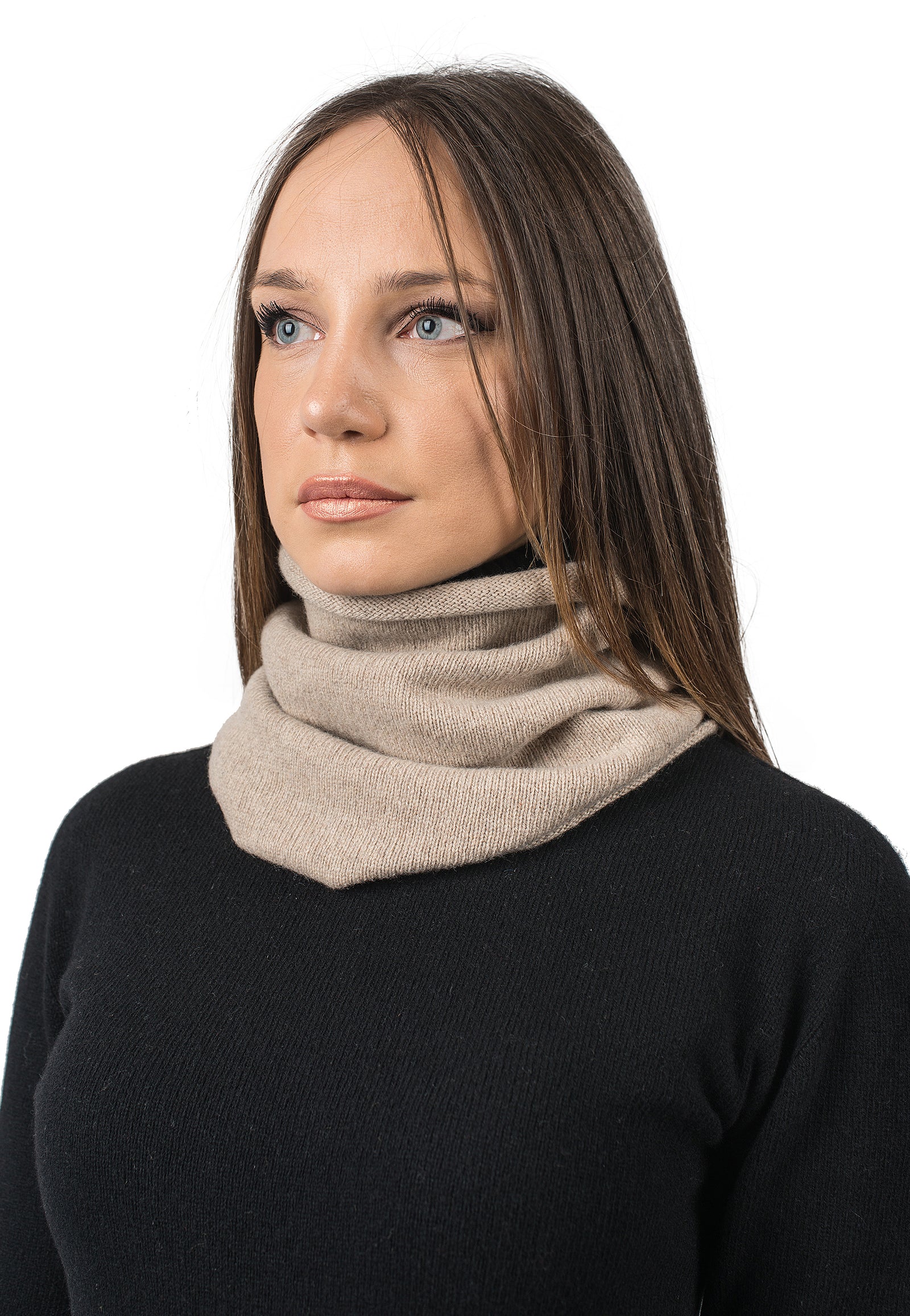 Infinity scarf in regenerated cashmere - Woman - Dalle Piane