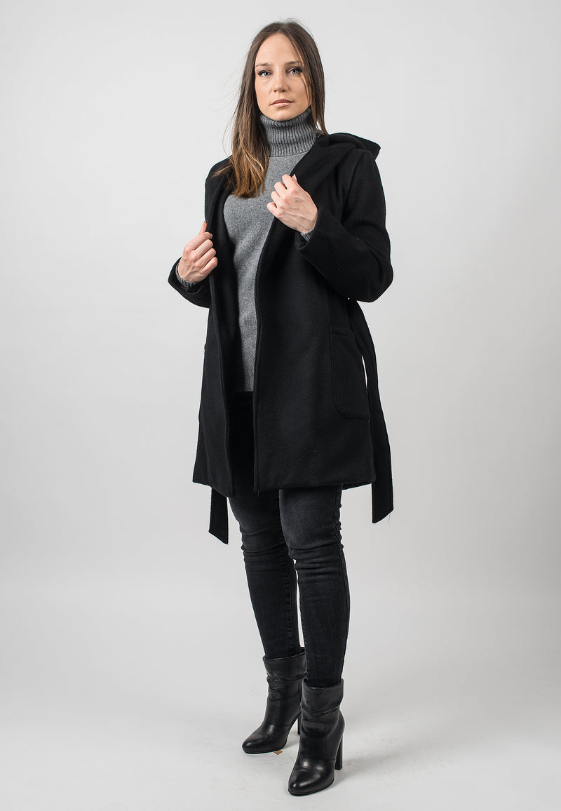 Cashmere blend short coat