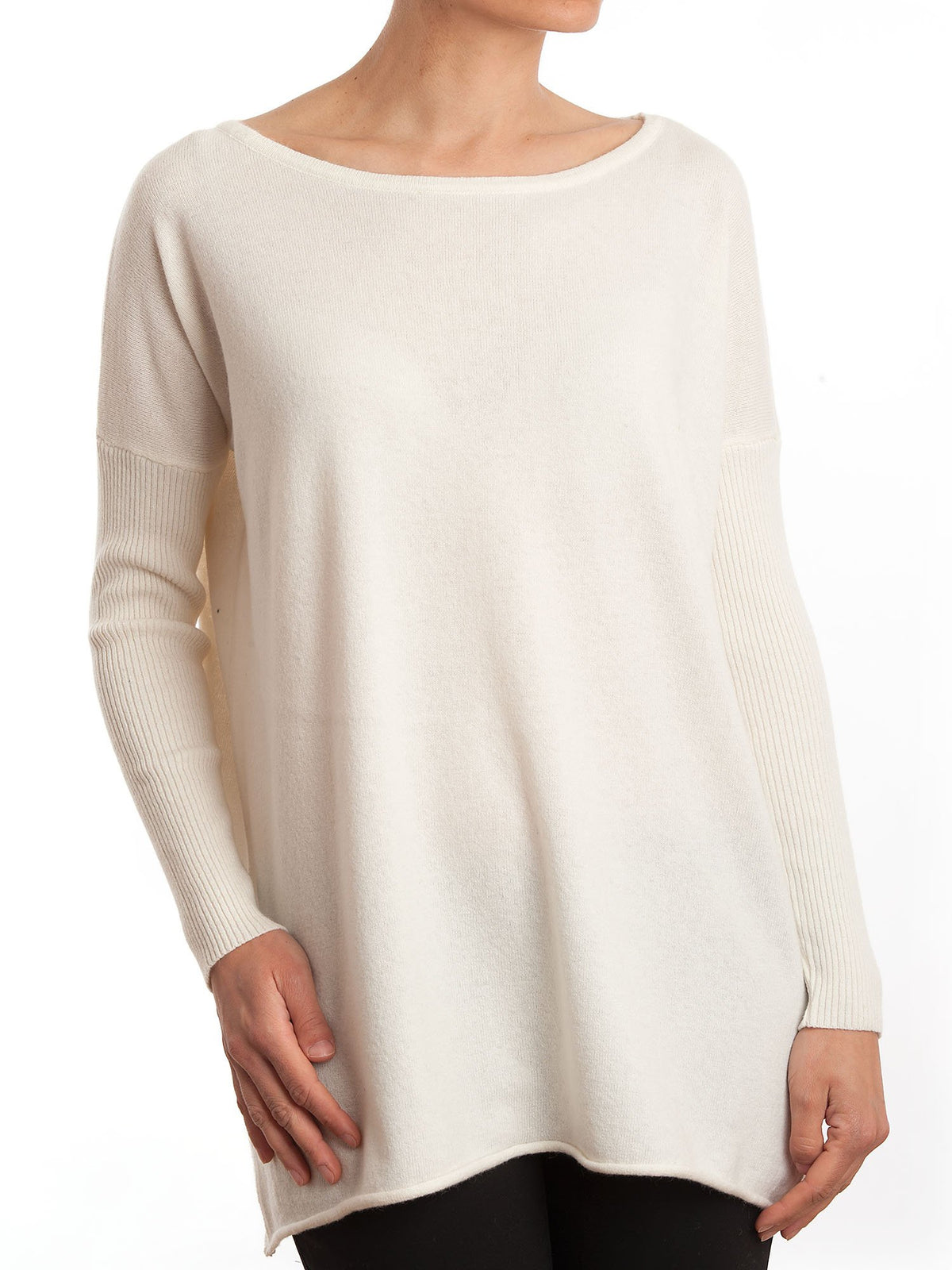 Cream Women's Cashmere Blend Oversized Sweater