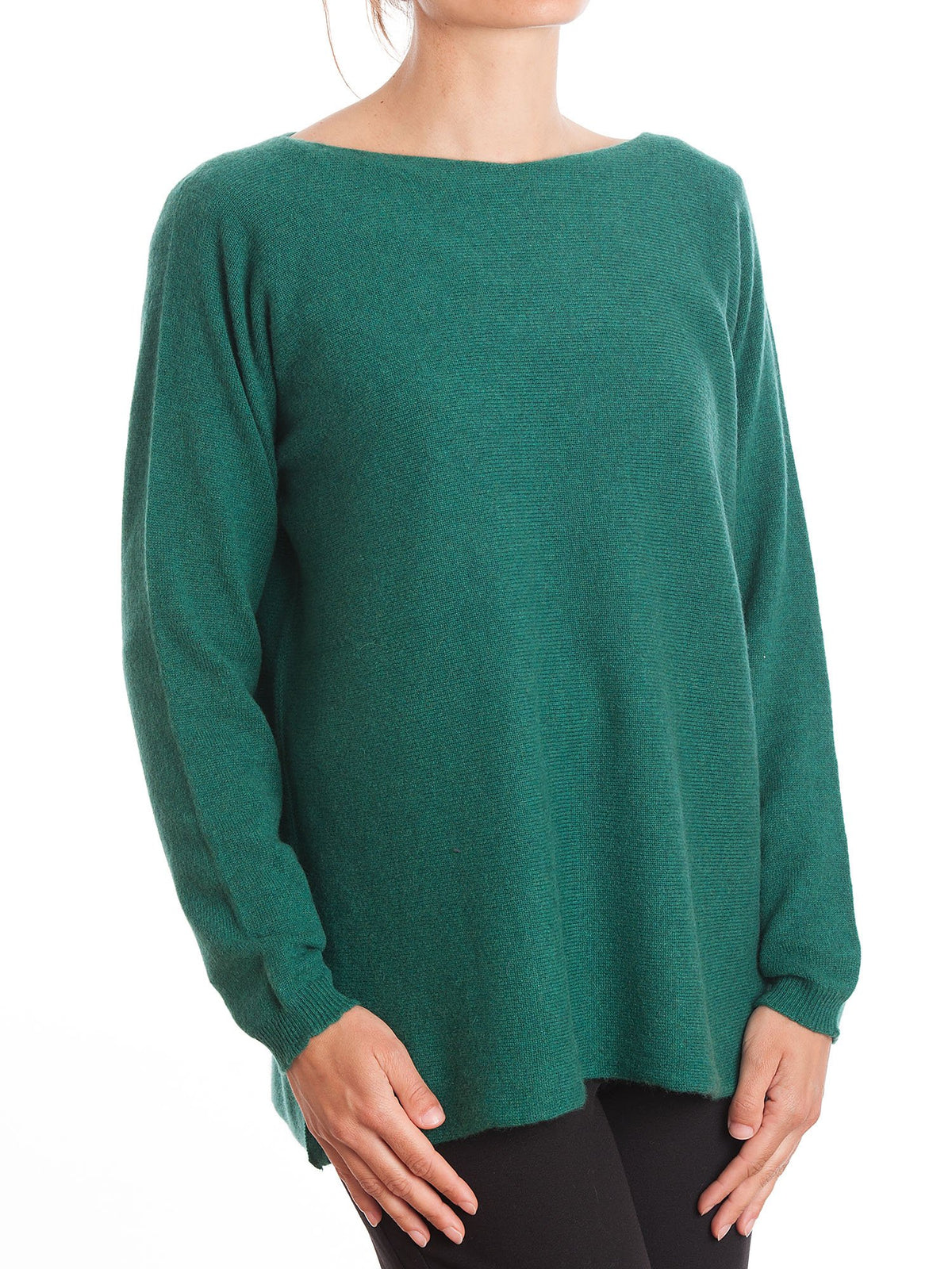 Beige Women's 100% Cashmere Oversized Sweater, view 4