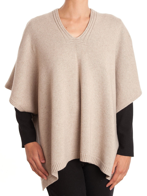 Cape With Button Cashmere Blend | Dalle Piane Cashmere