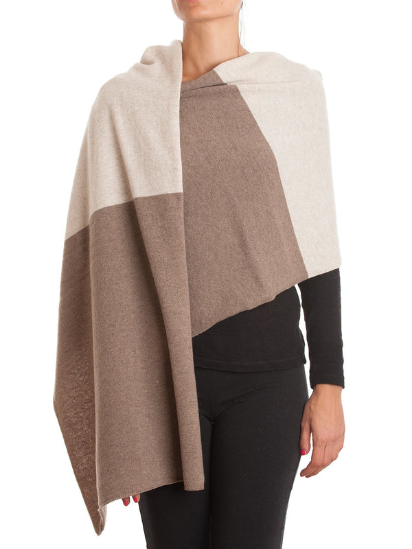 Bicolor Stole 100% Cashmere | Dalle Piane Cashmere