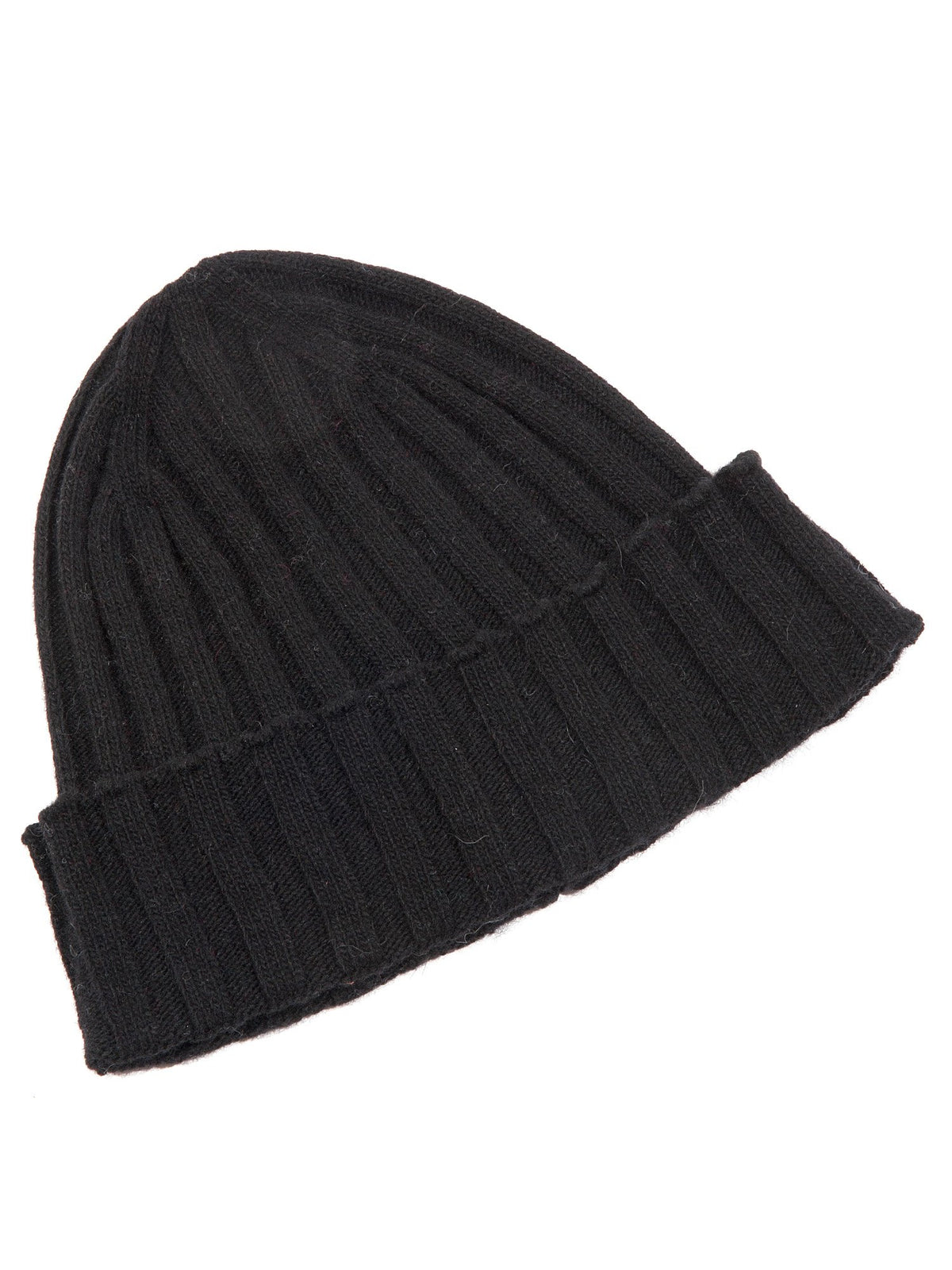 Black Cashmere Blend Scarf and Beanie Set, view 4