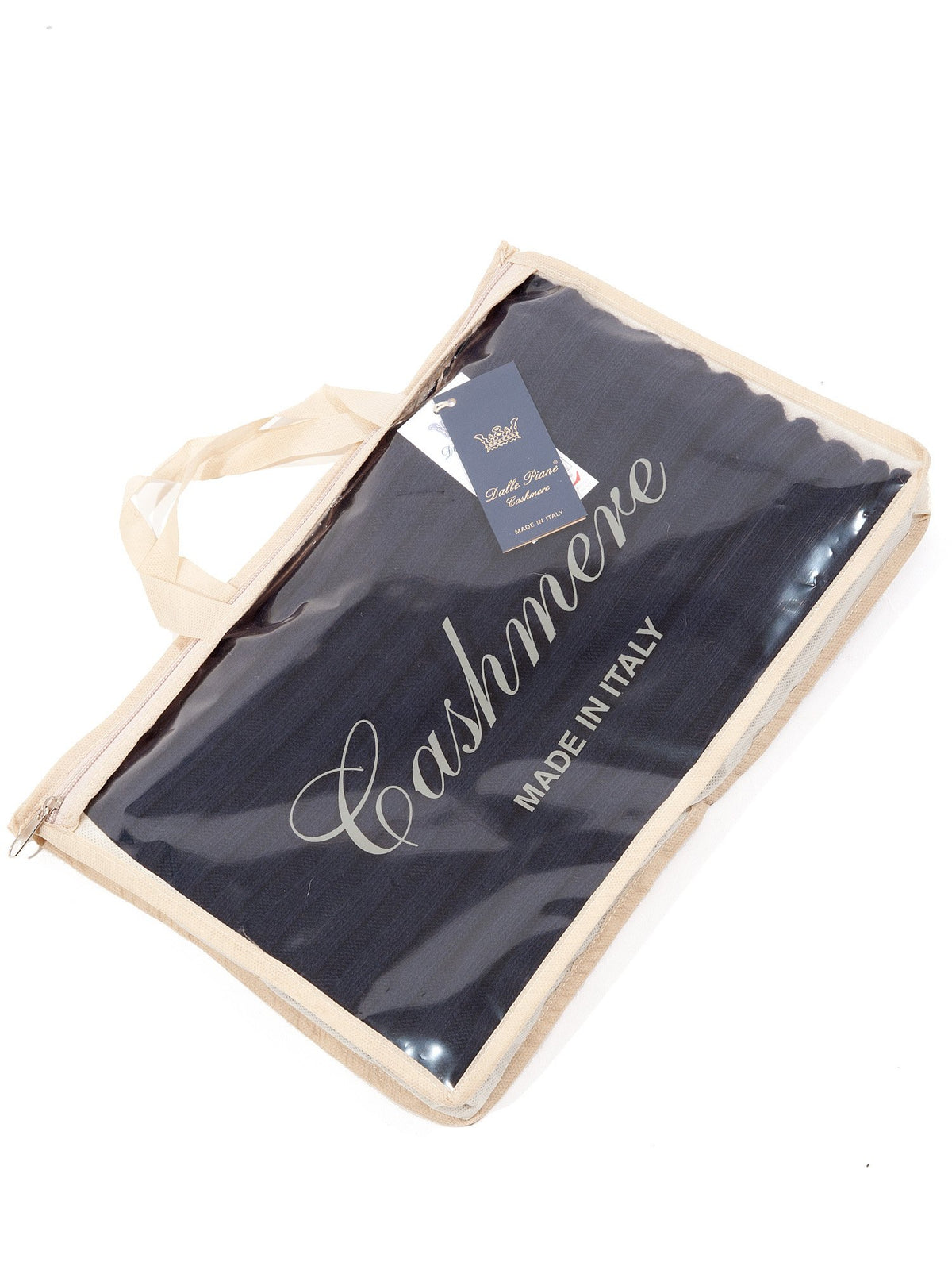 Blue Cashmere Blend Scarf and Beanie Set, view 4