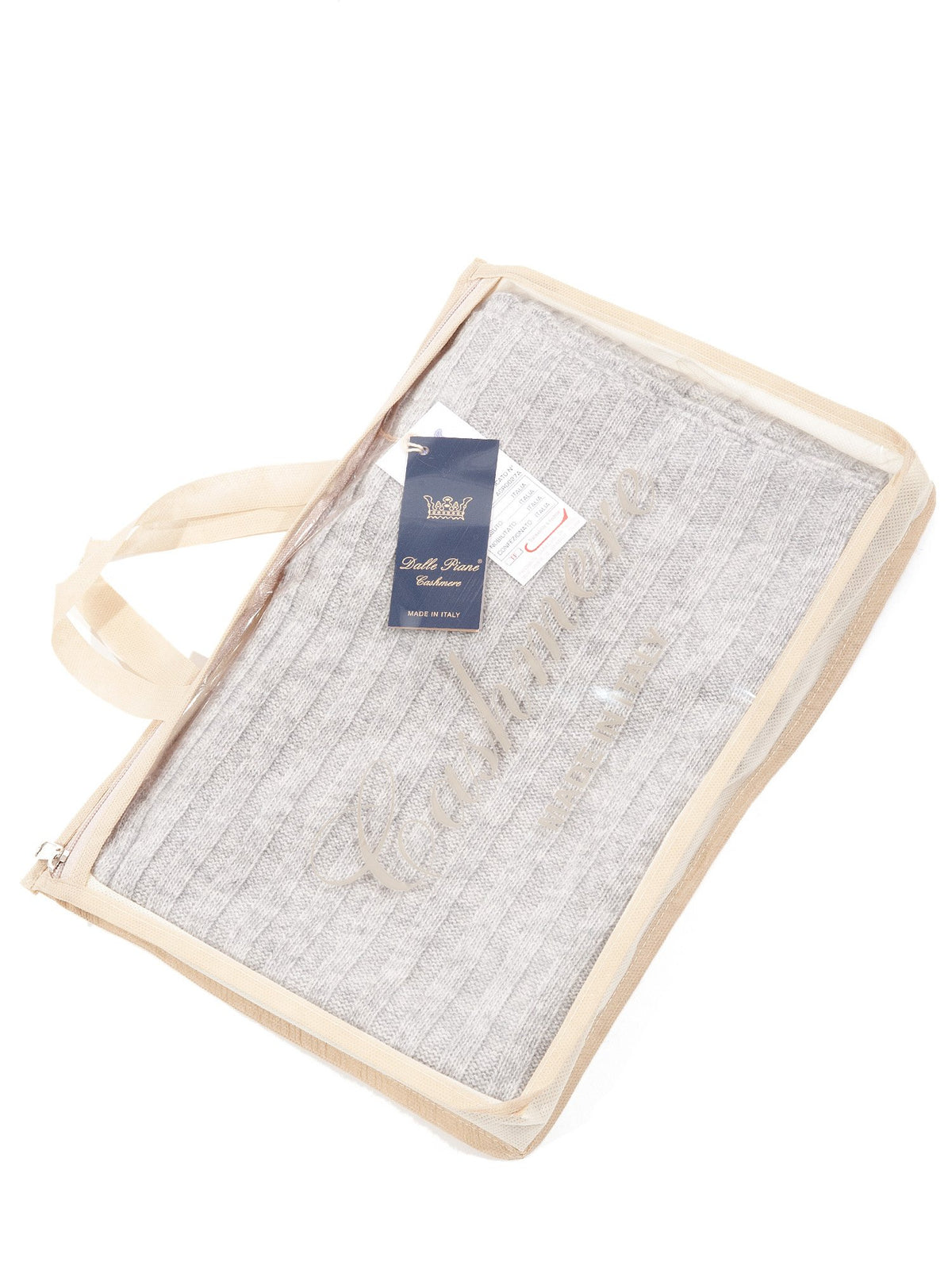 Gray Cashmere Blend Scarf and Beanie Set, view 5