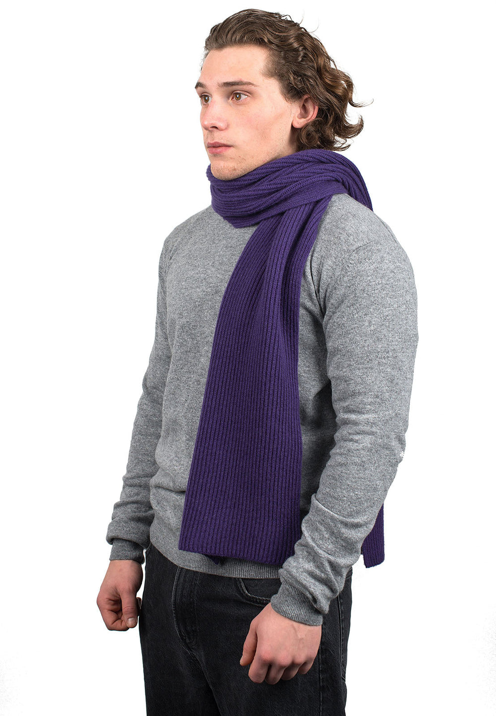 Fisherman's rib Scarf 100% Cashmere | Dalle Piane Cashmere