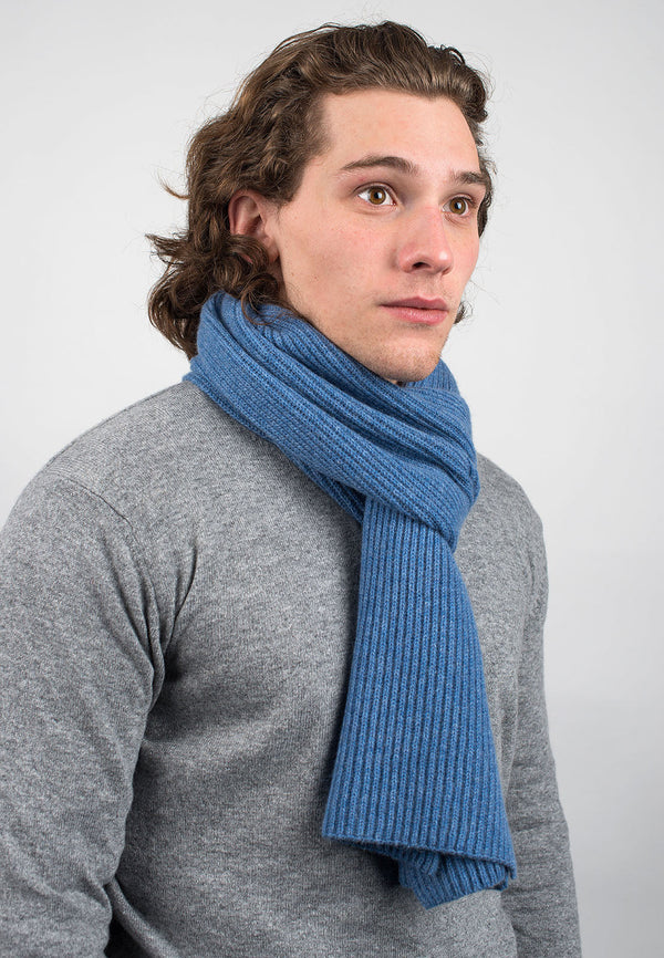 Fisherman's rib Scarf 100% Cashmere