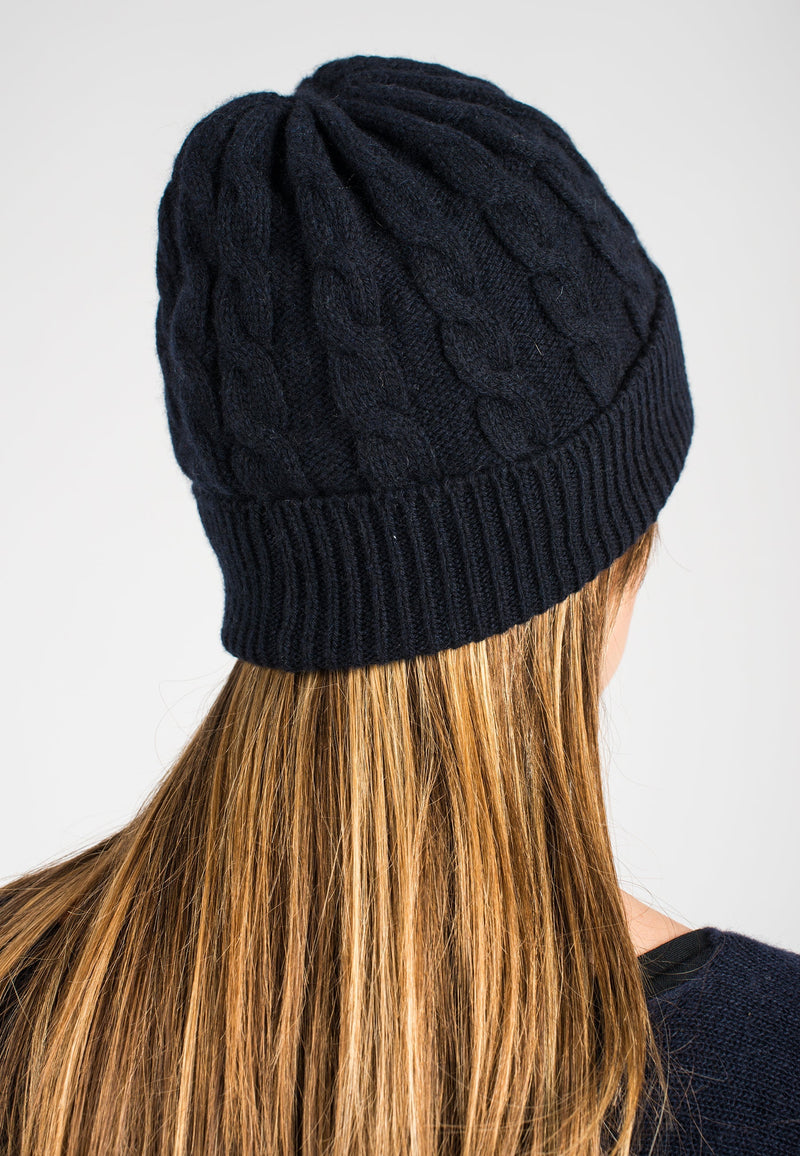 Regenerated 100% Cashmere Braided Hat