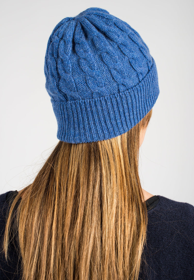 Regenerated 100% Cashmere Braided Hat