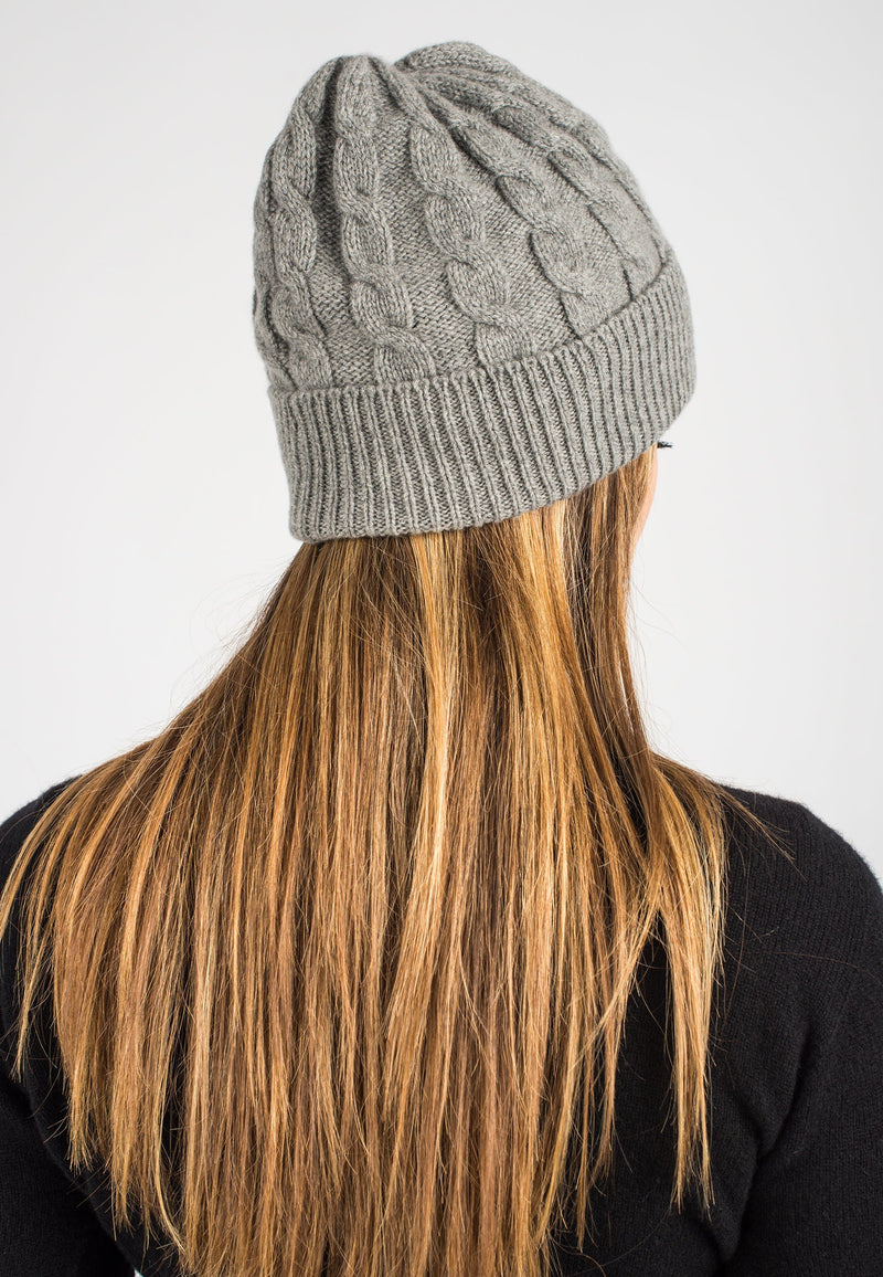 Regenerated 100% Cashmere Braided Hat