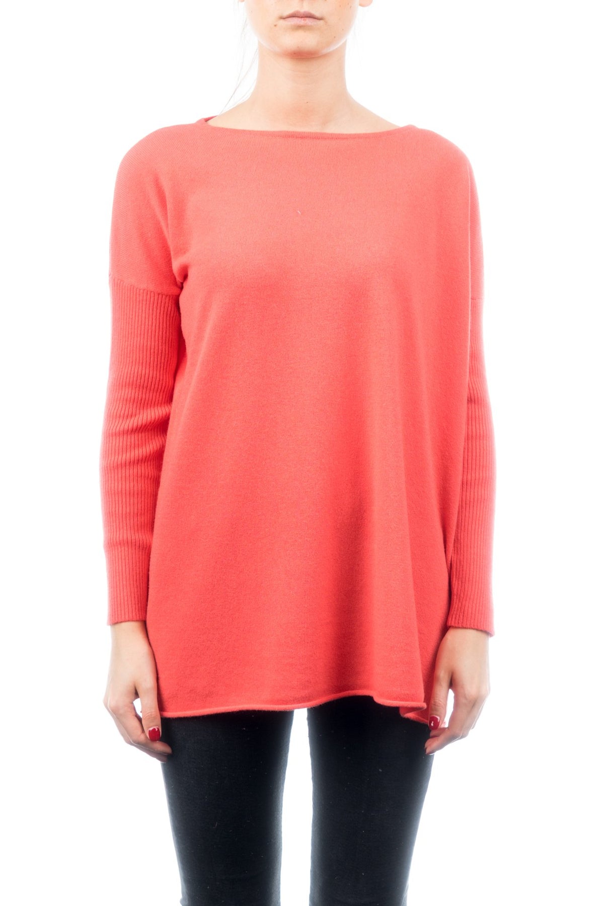 Orange Women's Cashmere Blend Oversized Sweater