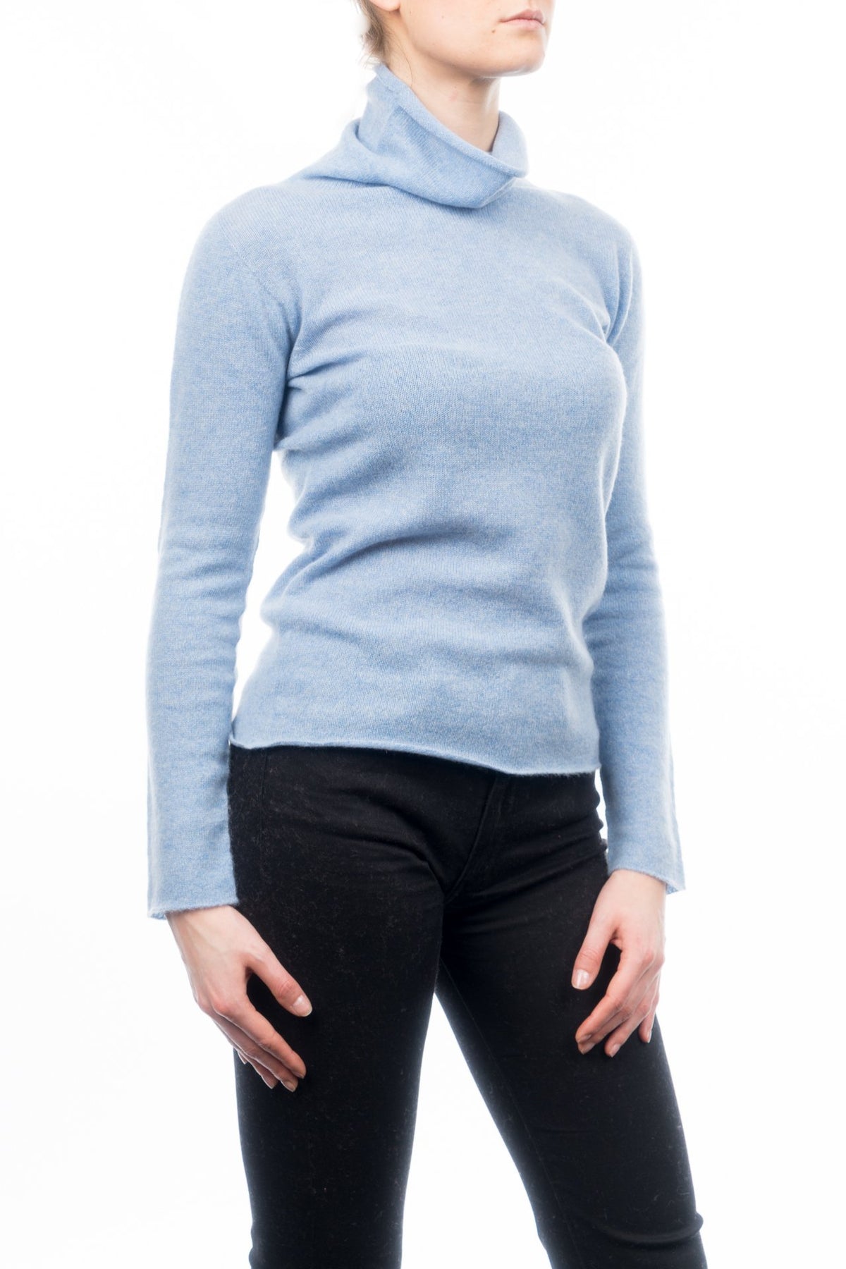 Sky Women's 100% Cashmere Turtleneck, view 2