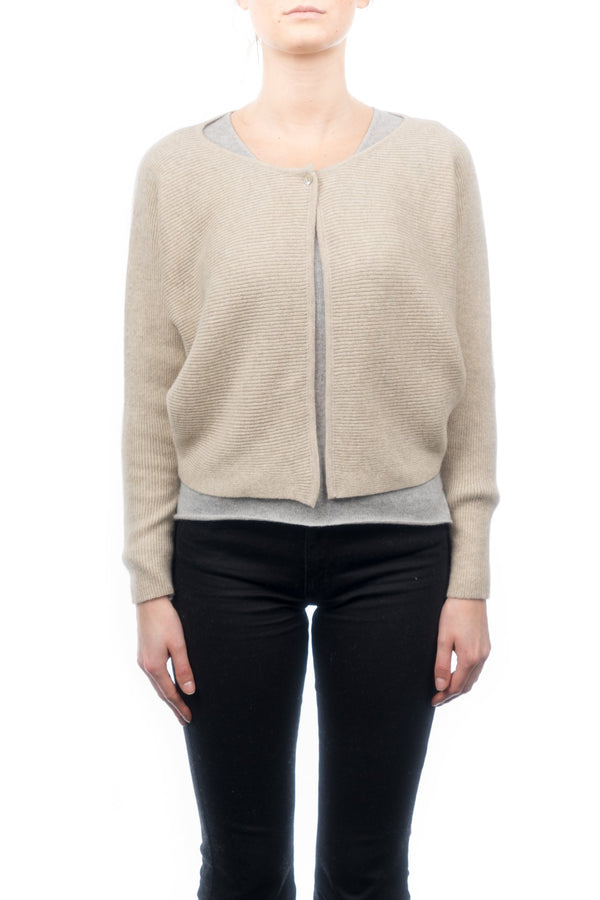 Cropped Cardigan 100% Cashmere | Dalle Piane Cashmere