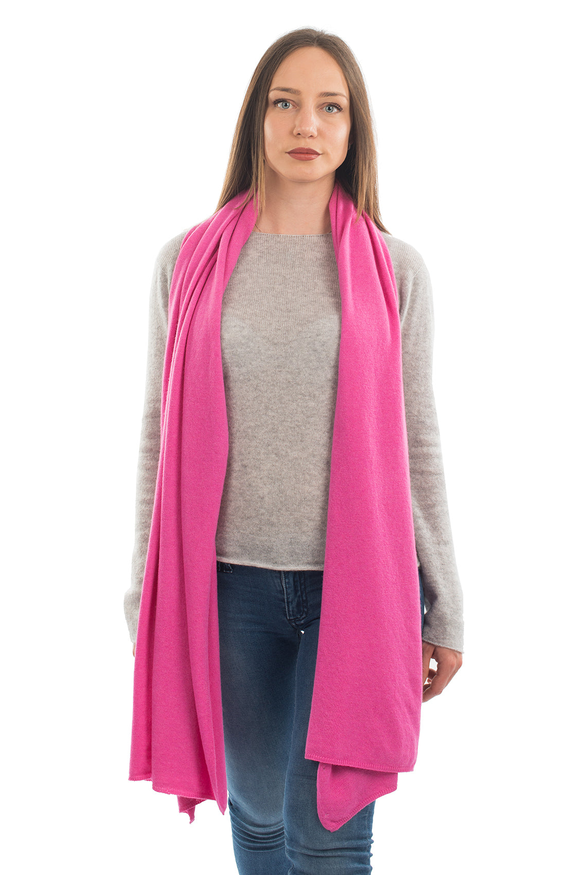 Fuchsia Women's Cashmere Blend Wrap